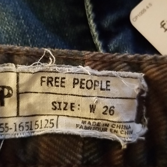 FREE PEOPLE Camo corduroy skinny jeans - Picture 4 of 4